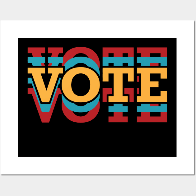 Vote Wall Art by KC Happy Shop